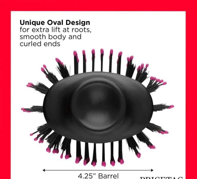 One Step Hair Dryer & Volumizer – Professional Hot Air Brush with Negative Ion Technology for Drying, Straightening & Curling - Image 3