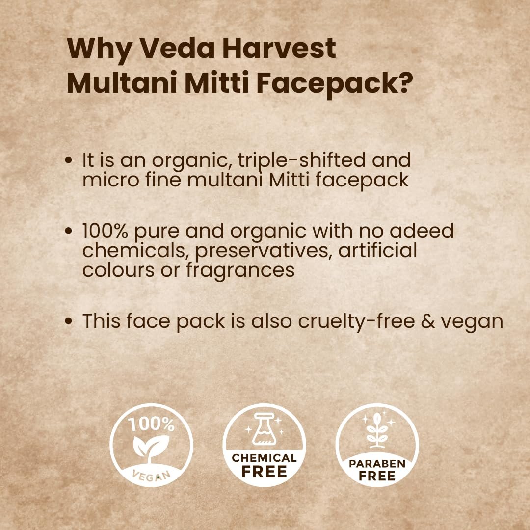 Multani Mitti Powder – 100% Natural Fuller's Earth for Face & Body Care - Image 2