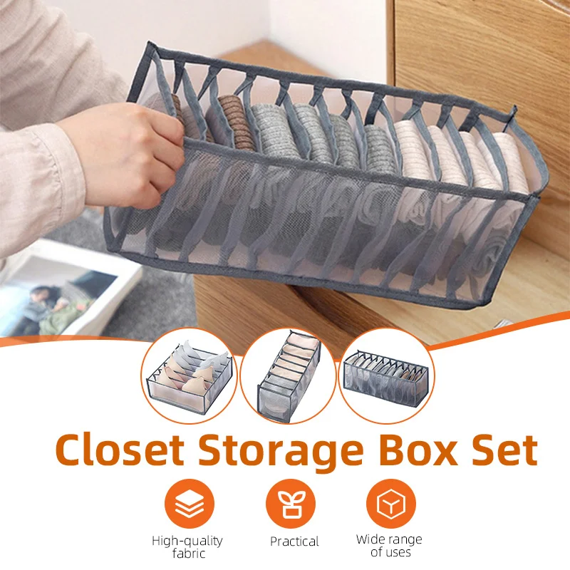 High Quality 11 Grids Underwear Storage Bag – Closet Organizer for Bras, Socks & Clothing Storage - Image 3