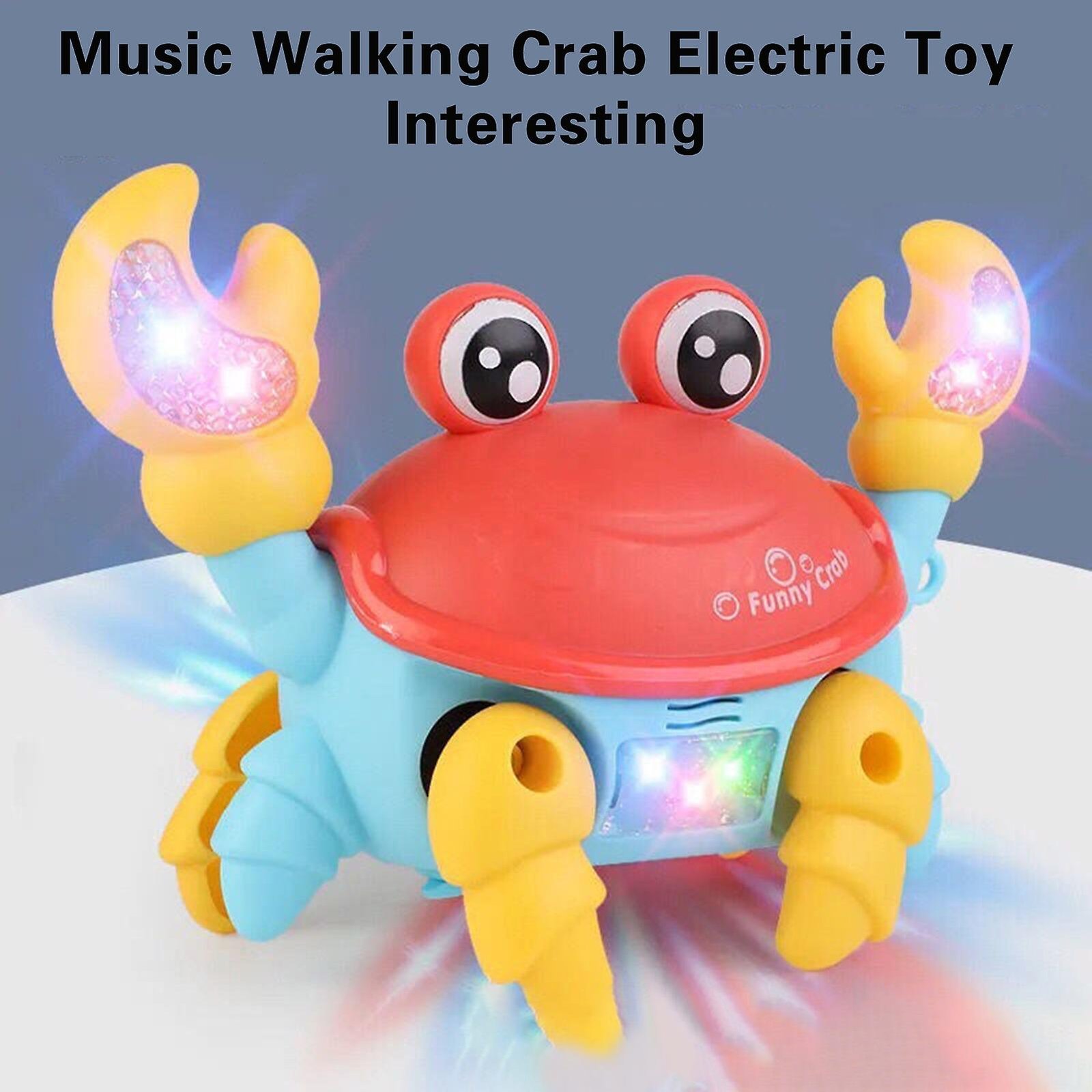 Cute Crawling Crab Toy – Electric Musical Walking Crab with Lights, Dancing & Interactive Play for Babies & Kids-TY01 - Image 2