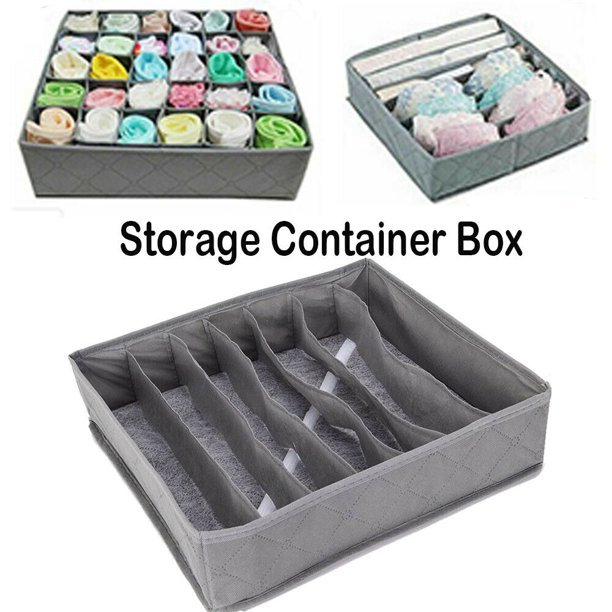 Sulaiman Collection – 24 Cells Underwear & Socks Storage Organizer with Lid | Foldable Closet Drawer Divider Storage Box - Image 3