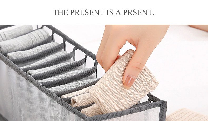 High-Quality 11 Grids Underwear Storage Bag – Bra, Socks & Closet Organizer Box | Easy-to-Use Wardrobe Storage Artifact - Image 5