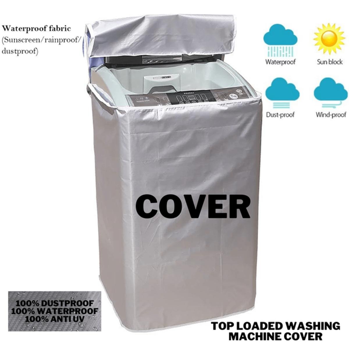 Premium Quality 10–15 Kg Washing Machine Cover | Waterproof, Dustproof & Sunlight Resistant Protector - Image 2