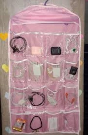 Pack of 2 – 16 Pocket Hanging Wardrobe Organizer | Clear Door Foldable Storage Bag | Durable Closet Hanging Organizer - Image 3