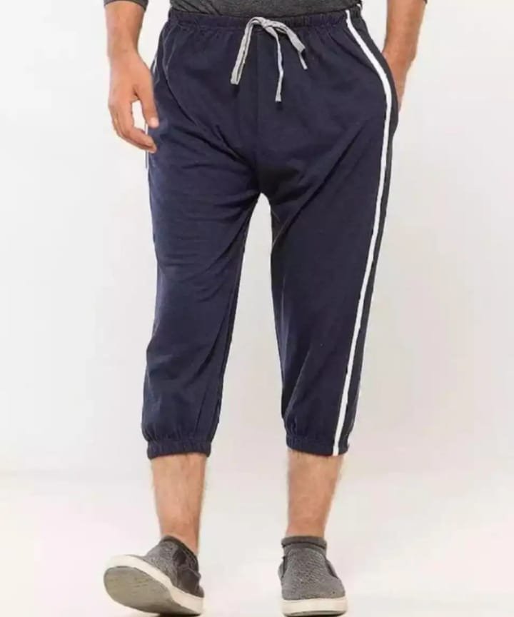 Pack of 2 – Summer Cotton Jersey Quarter Shorts for Men | Comfortable Casual Shorts with Double-Sided Two Stripes - Image 5