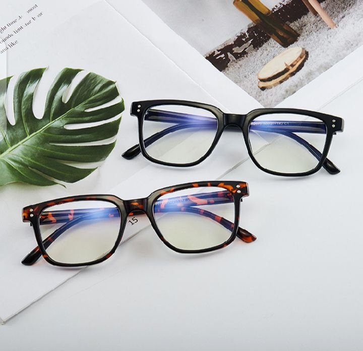 Anti Blue Light Radiation Proof Computer Glasses | Oval Full Rim Fashion Eyewear for Men & Women | Eye Protection