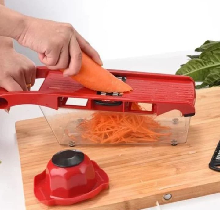 10-in-1 Vegetable Chopper & Mandoline Slicer – Multi-Function Cutter, Grater & Dicer with Interchangeable Blades & Hand Protector for Onions, Potatoes, Carrots & Fruits - Image 4