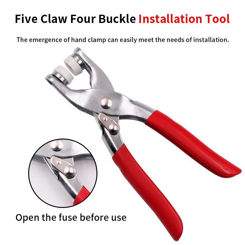 Metal Snap Button Kit with Hand Pressure Pliers – 50pcs Snaps for Sewing, DIY Crafts, Clothes & Hats - Image 5