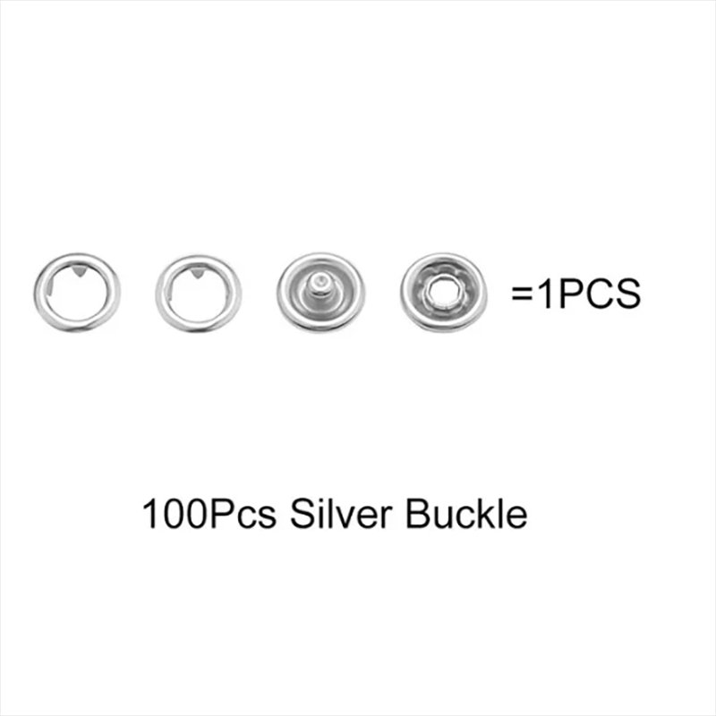 Metal Snap Button Kit with Hand Pressure Pliers – 50pcs Snaps for Sewing, DIY Crafts, Clothes & Hats - Image 4
