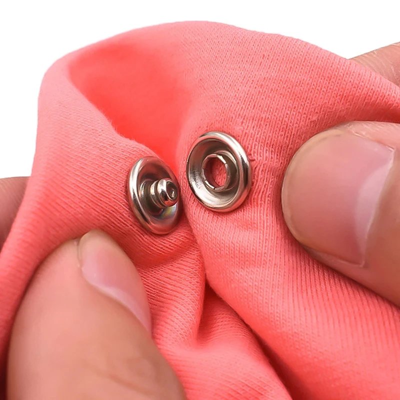 Metal Snap Button Kit with Hand Pressure Pliers – 50pcs Snaps for Sewing, DIY Crafts, Clothes & Hats - Image 6