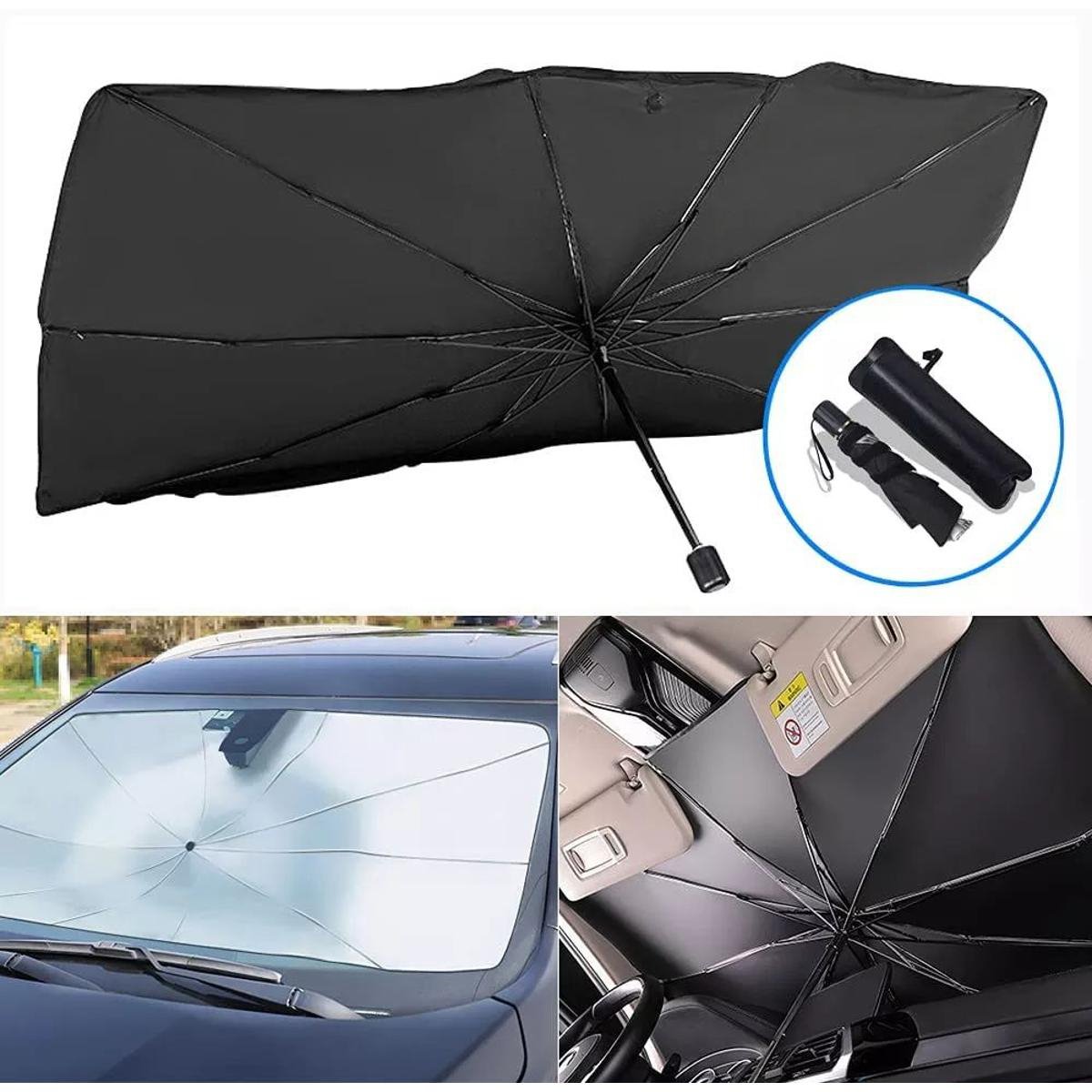 Car Windshield Sun Shade Umbrella – Foldable Front Window Cover for UV & Heat Protection | Portable Car Sunshade Umbrella - Image 5