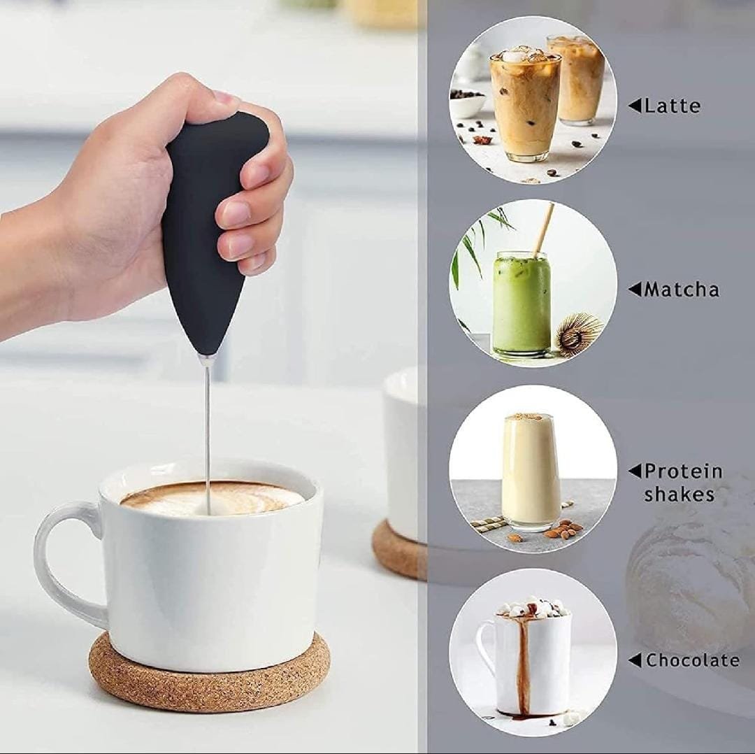 Handheld Beater for Coffee, Eggs & Yogurt – Manual Kitchen Beater & Whisk Mixer - Image 8