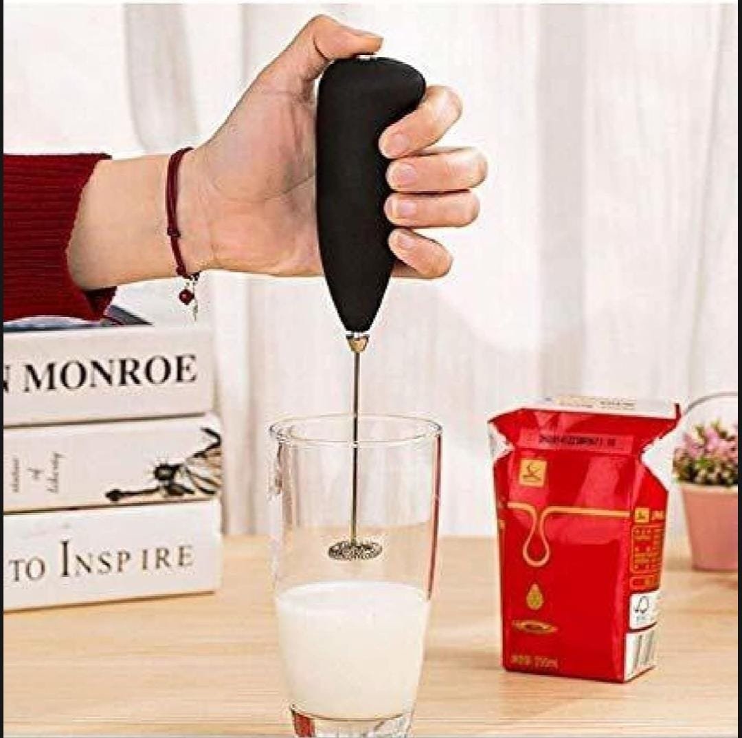 Handheld Beater for Coffee, Eggs & Yogurt – Manual Kitchen Beater & Whisk Mixer - Image 3