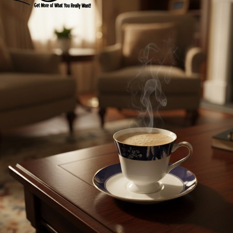 Elegant Porcelain Cup & Saucer Set – Luxury Tea & Coffee Drinkware CK