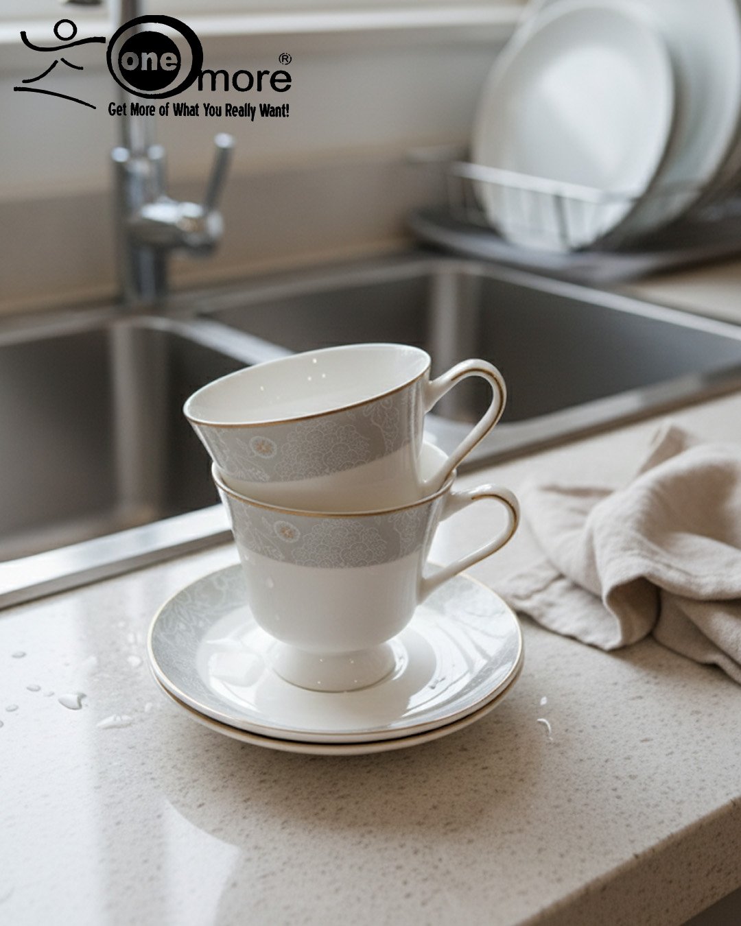 Elegant Porcelain Cup & Saucer Set – Luxury Tea & Coffee Cups for Every Occasion CK - Image 4