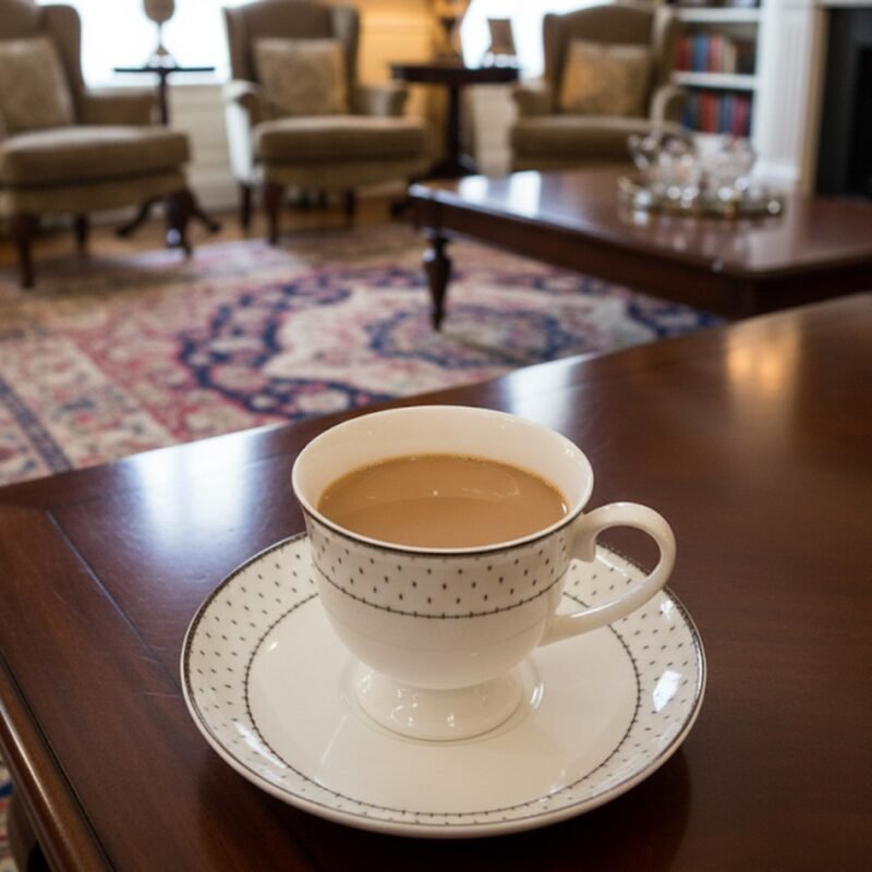 Classic Polka Dot Tea Cups – Stylish Ceramic Coffee & Tea Drinkware CK