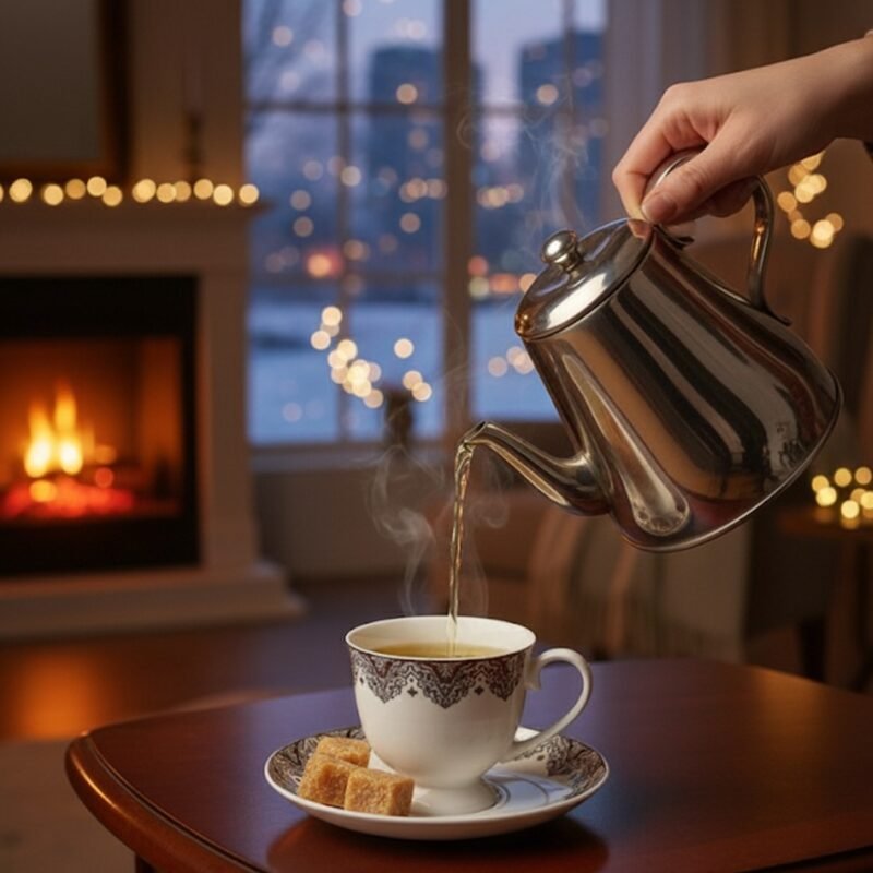 Classic Set of Six Cups – Durable Ceramic Tea & Coffee Cup Collection CK