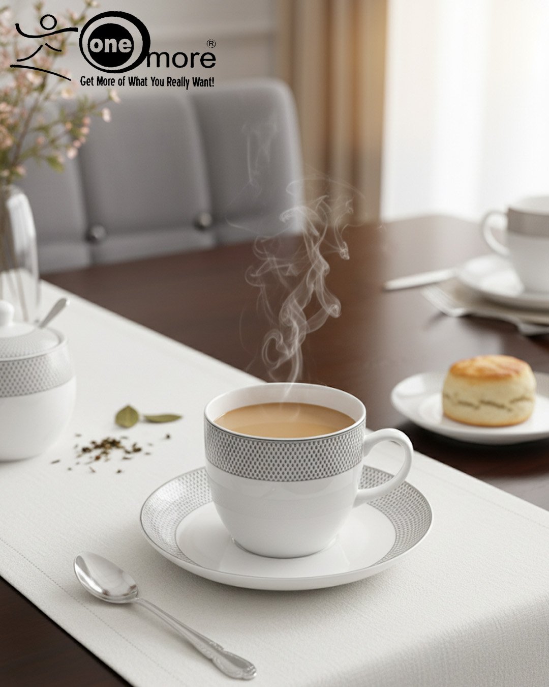 Elegant 12-Piece Cup and Saucer Set – Luxury Porcelain Tea & Coffee Cups CK