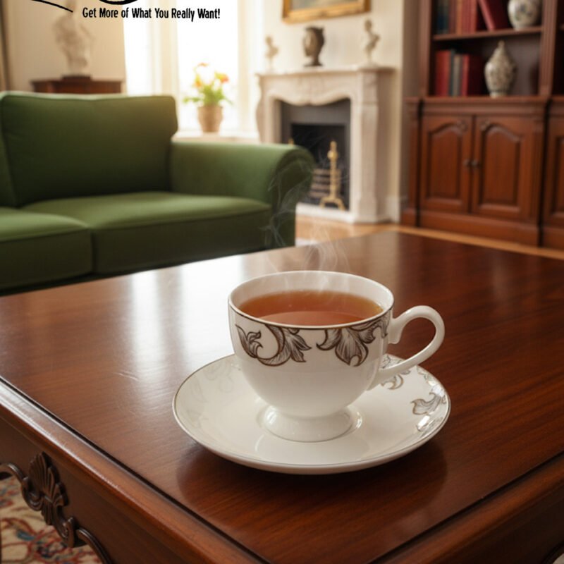 Luxury Porcelain Tea Cup and Saucer Set – Elegant Fine China Tea & Coffee Cups | Classic Gift Collection CK