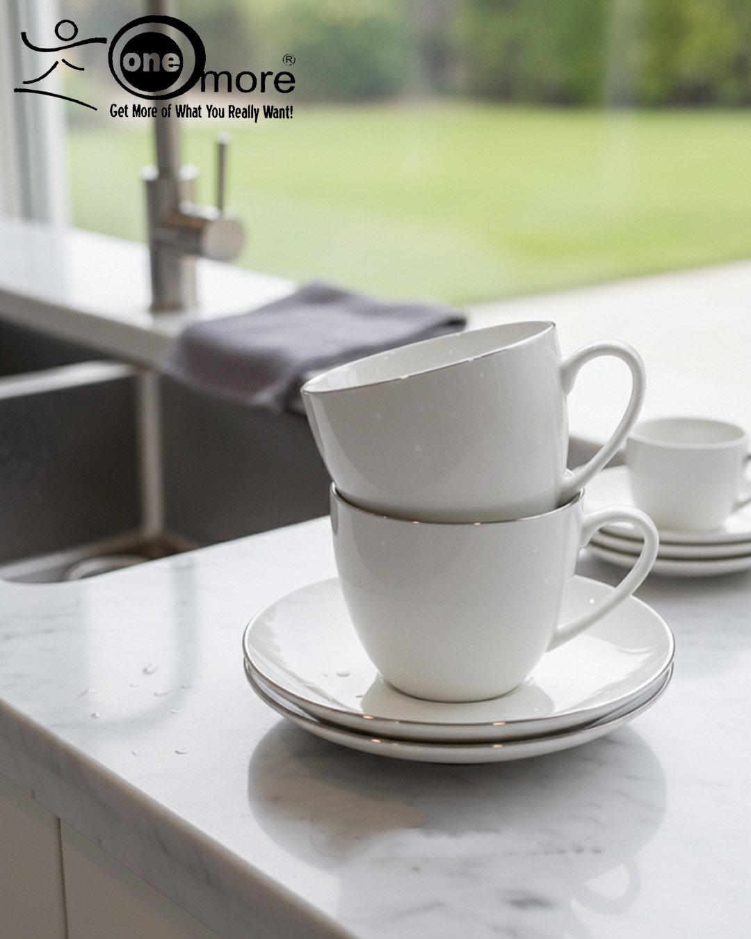 Relaxing Tea Time – Elegant Porcelain Tea Cup & Saucer Set | Luxury Tea & Coffee Collection CK - Image 4