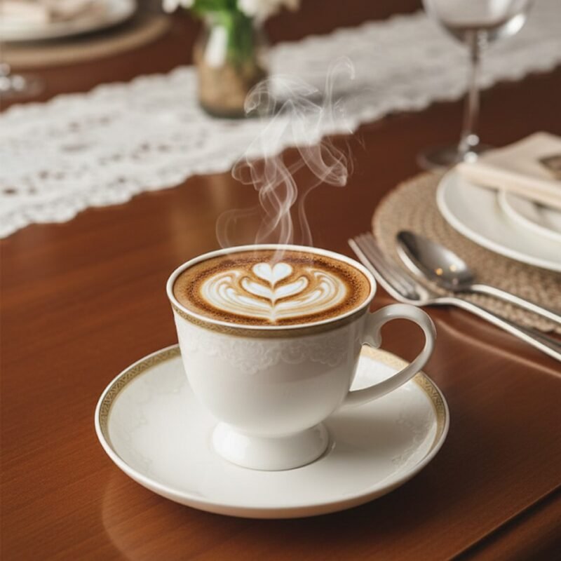 Elegant Cups of Delight – Luxury Porcelain Tea & Coffee Cup Set CK
