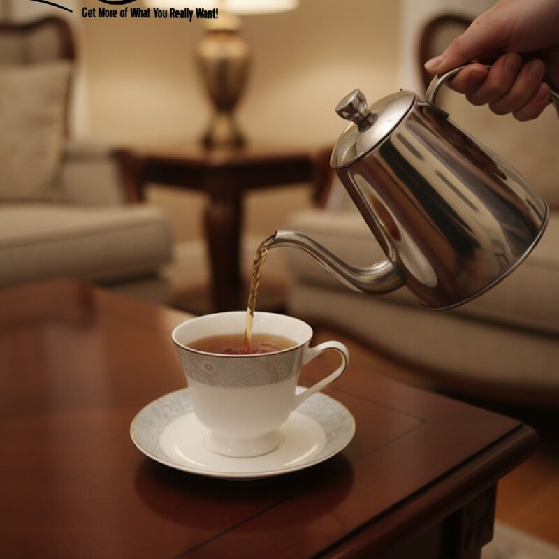 Elegant Porcelain Cup & Saucer Set – Classic Tea & Coffee Drinkware CK