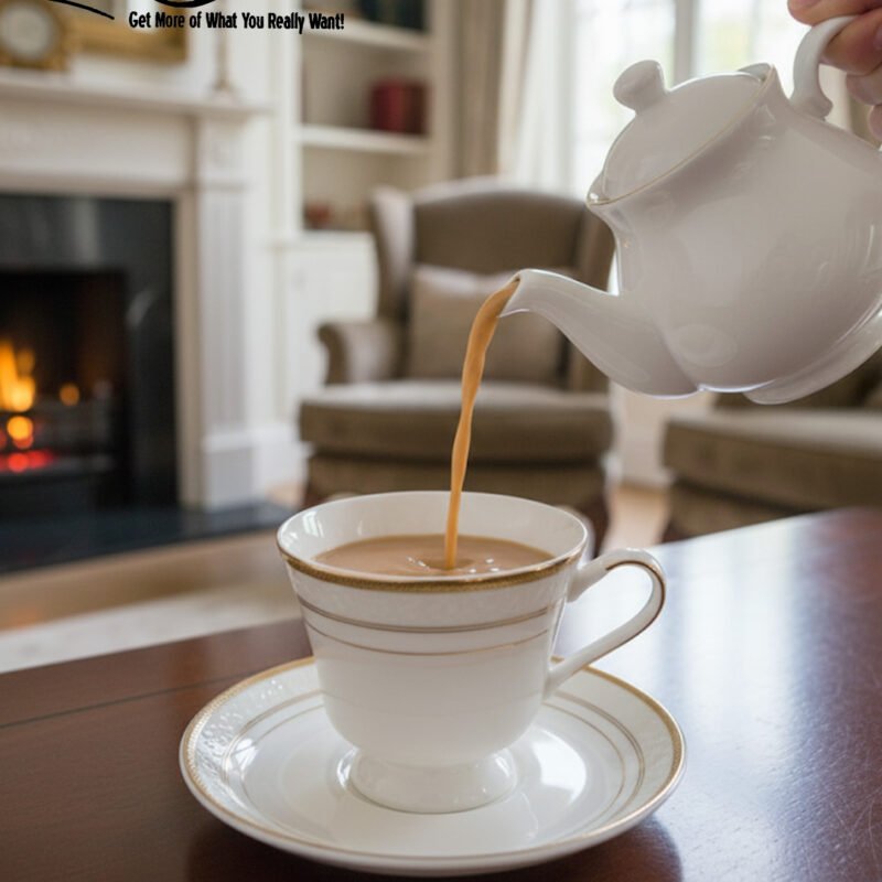 Elegant Porcelain Cup & Saucer Set – Luxury Tea & Coffee Tableware CK