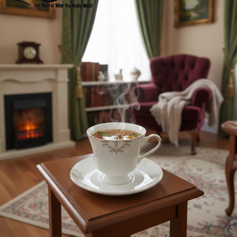 Elegant Porcelain Cup & Saucer Set – Luxury Tea & Coffee Cups | Classic Fine China Gift Set CK
