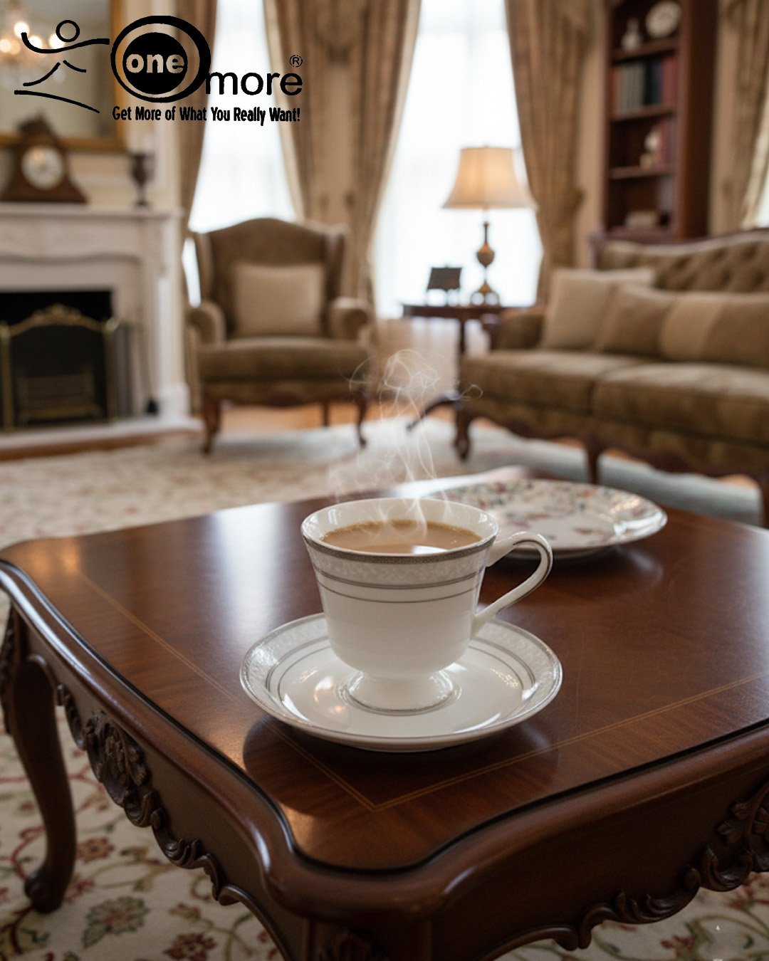 Elegant Porcelain Cup & Saucer Set – Luxury Fine China Tea & Coffee Cups | Classic Gift Set CK