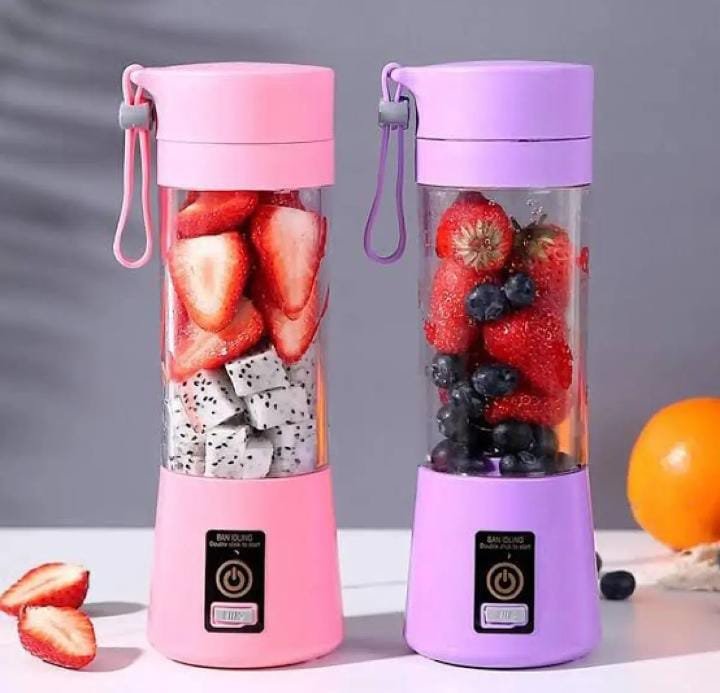 Portable USB Rechargeable Juicer Blender – 6 Blade Mini Smoothie Maker Cup 380ml | Personal Fruit Juicer & Mixer Bottle - Image 11