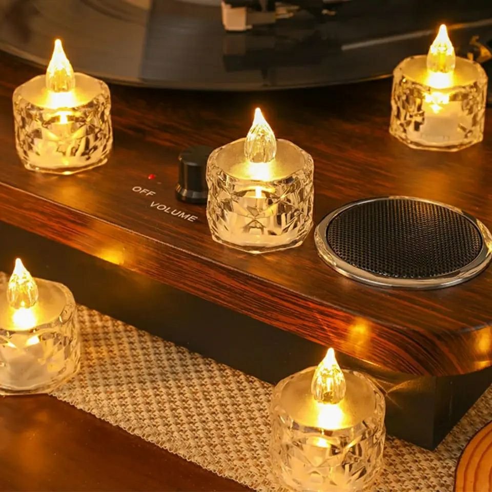 Flameless LED Crystal Candle Light – Transparent Shell Night Lamp for Party, Home & Kids Room Decoration - Image 4