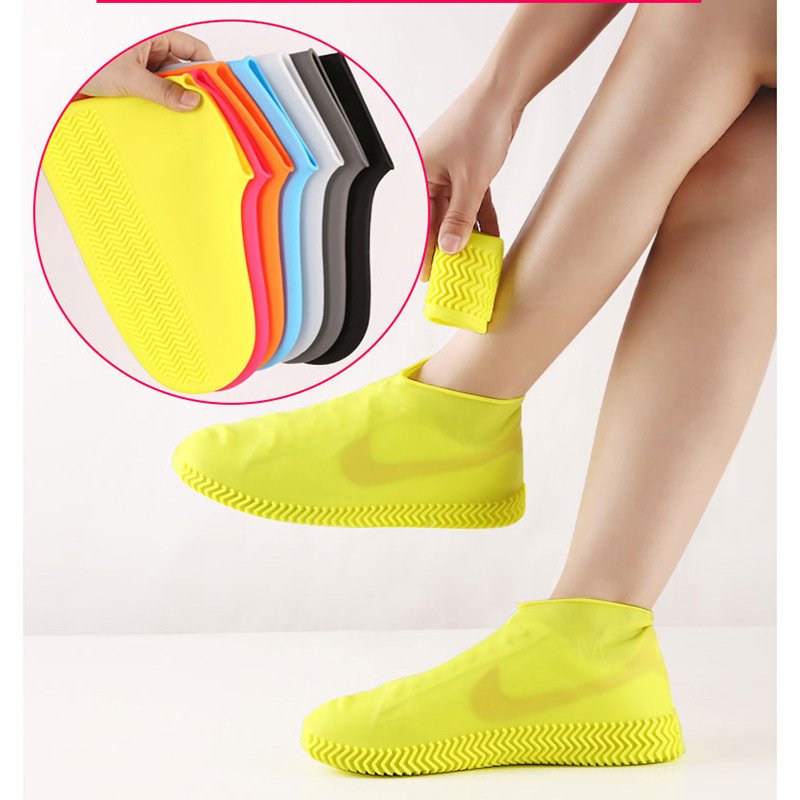 Reusable Waterproof Shoe Covers – Non-Slip Silicone Overshoes | Unisex Rubber Rain Boots Protector for Shoes