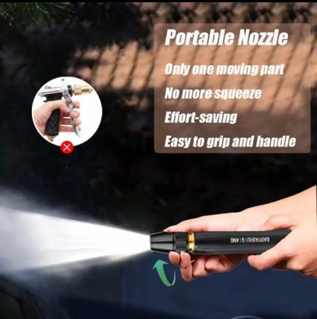 High Pressure Water Spray Nozzle – Adjustable Brass Hose Pipe Nozzle for Car Wash, Garden & Lawn Cleaning - Image 5