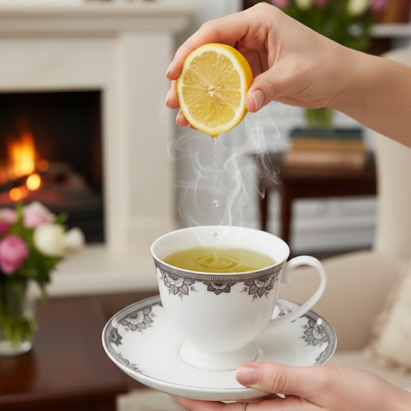 Classic Floral Porcelain Tea Cups – Elegant Vintage-Style Coffee & Tea Drinkware CK