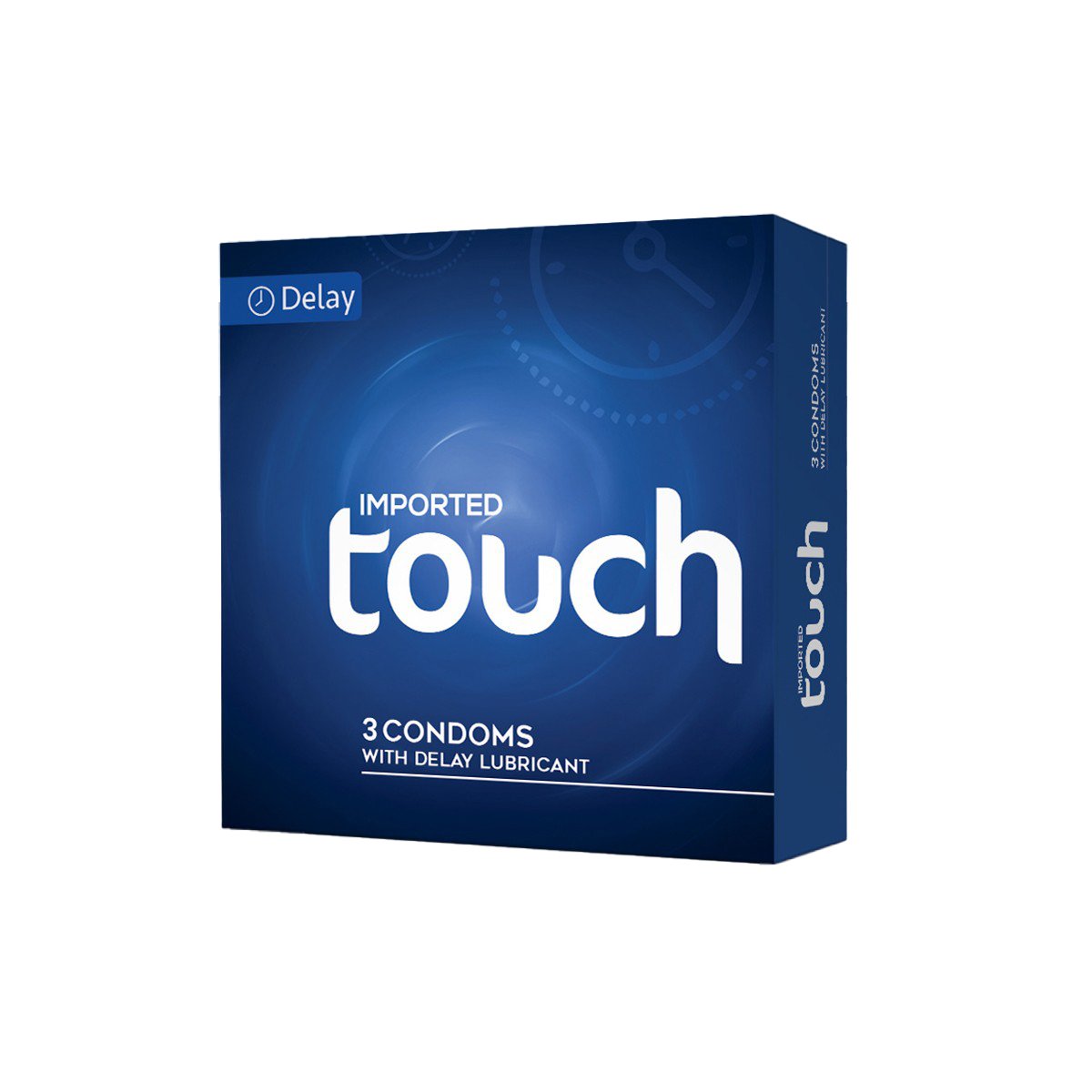 Touch Delay Condoms – Pack of 3 – With Delay Lubricant for Longer-Lasting Performance