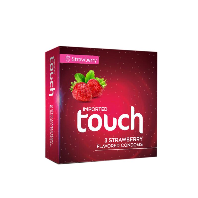 Touch Strawberry Flavored Condoms – Pack of 6 – Sweet Aroma & Smooth Intimacy