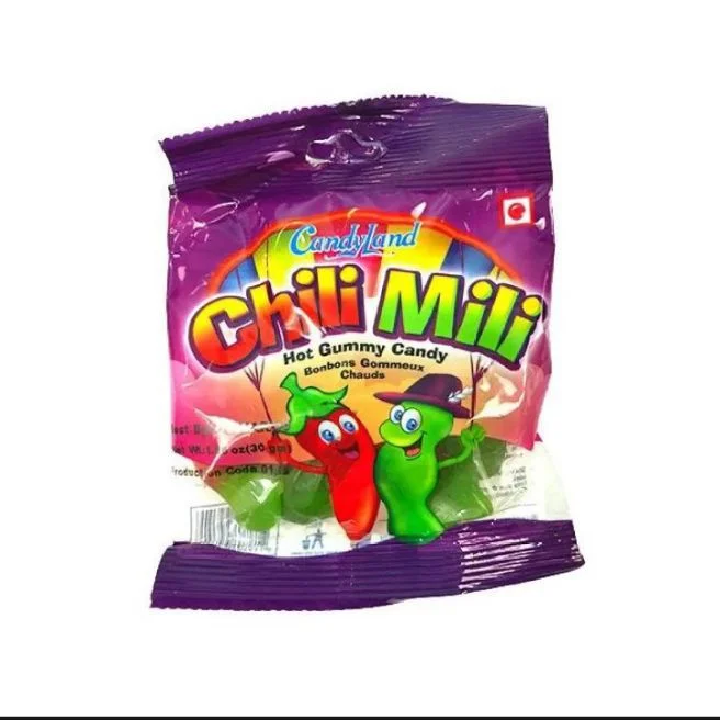 Candyland Chili Mili Jelly | Pack of 24 | Hot & Sweet Gummy Candy – Kids’ Favorite Spicy Jelly Treat at Affordable Price