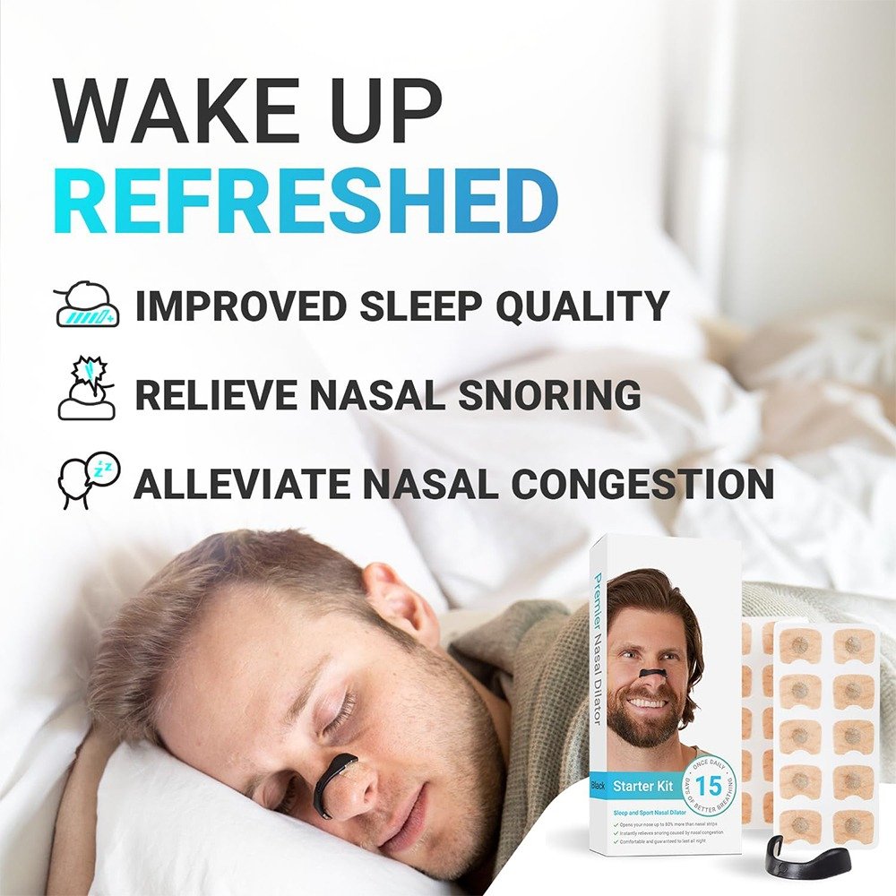 Magnetic Nasal Strips for Breathing & Snoring Relief | Silicone Nose Clip Dilator Starter Kit – 4 Sizes for Comfortable Sleep - Image 4