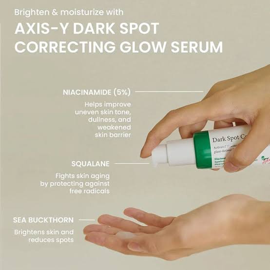 AXIS-Y Dark Spot Correcting Glow Serum 50ml | Brightening & Hydrating Serum with Niacinamide | Korean Skincare for Even Tone & Radiant Skin - Image 5