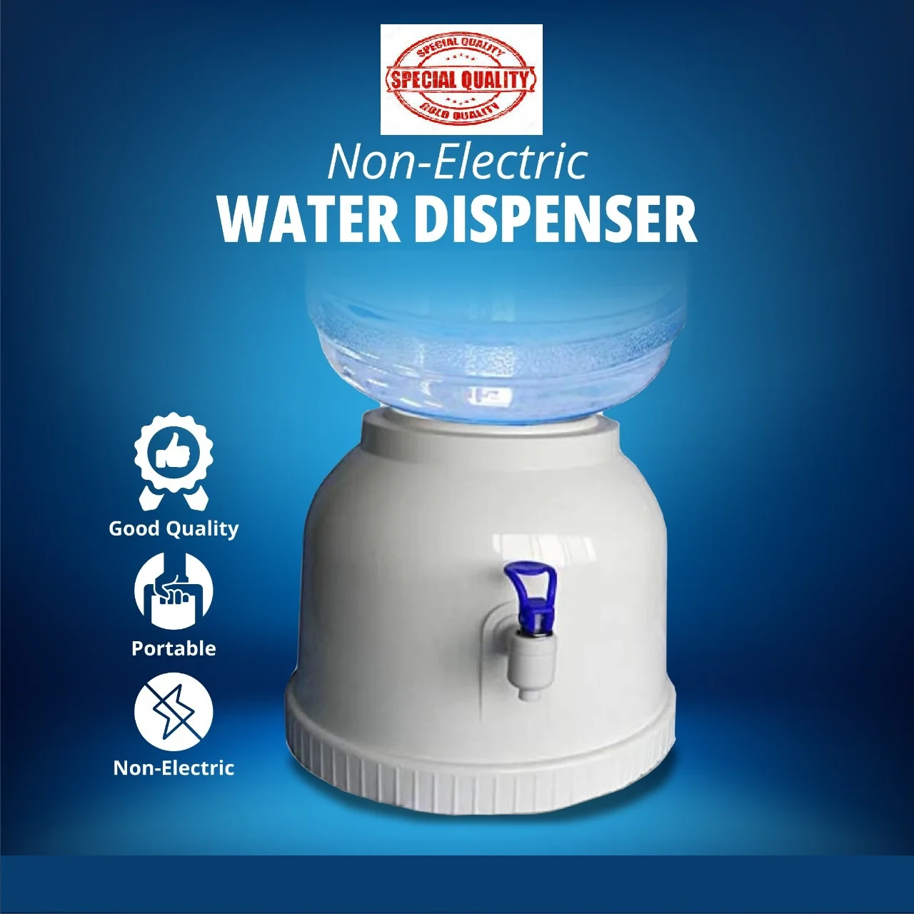 Non-Electric Mini Water Dispenser – Portable Table/Desk Water Dispenser for 19L Bottle | Ideal for Home, Kitchen, Office & Outdoor - Image 6