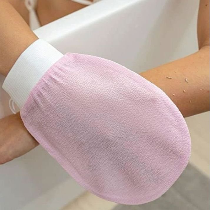 Deep Exfoliating Mitt Glove | Body Scrub for Dead Skin Removal, Smooth Skin, and Ingrown Hair Prevention