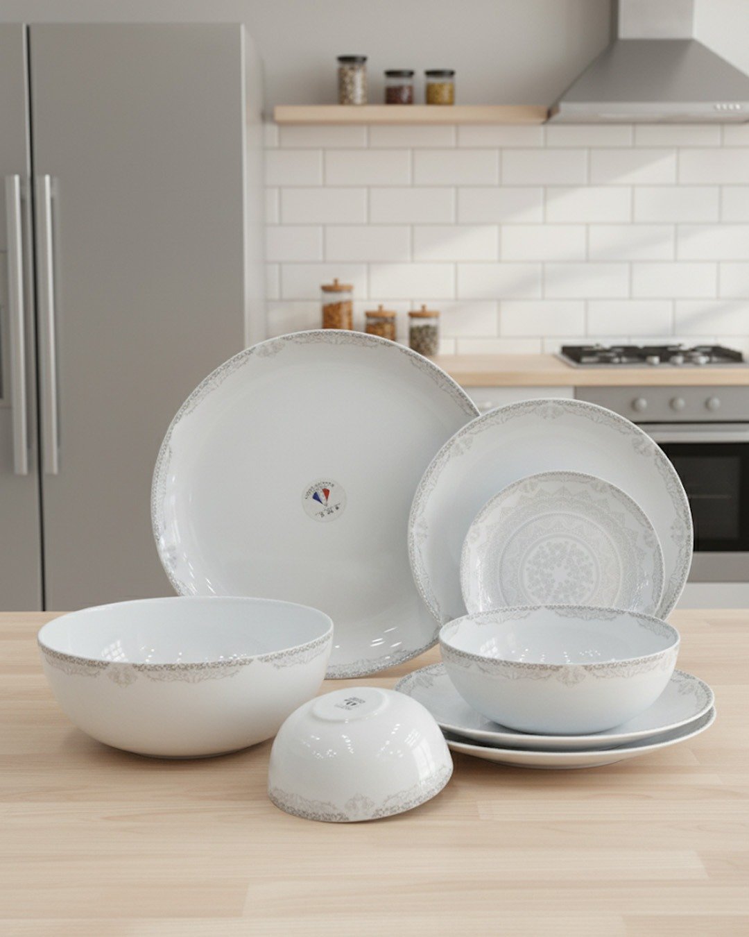 Elegant 26-Piece Opal Dinnerware Set – Stylish & Durable Tableware for 6 Persons CK