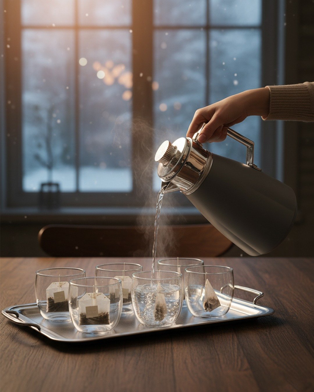 Elegant 1 Litre Insulated Flask with Modern Metallic Finish – Premium Hot & Cold Beverage Flask CK - Image 5