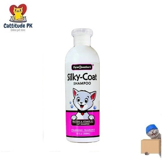 Pawcomfort Silky Coat Cat Shampoo – 300ML | Gentle Conditioning Formula for Smooth, Soft & Shiny Fur