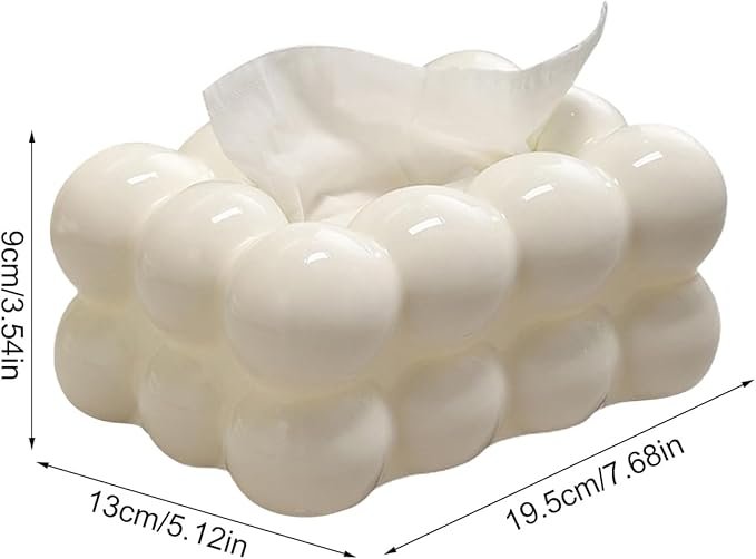 Bubble Shape Tissue Box Holder Living Room Tissue Case Cover Toilet Paper Dispenser Case Kitchen Napkin Holder Handkerchief Box - Image 4