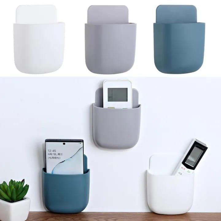 1PC Smart TV Remote Control Holder – Wall Mounted Storage Case & Organizer for Home or Office