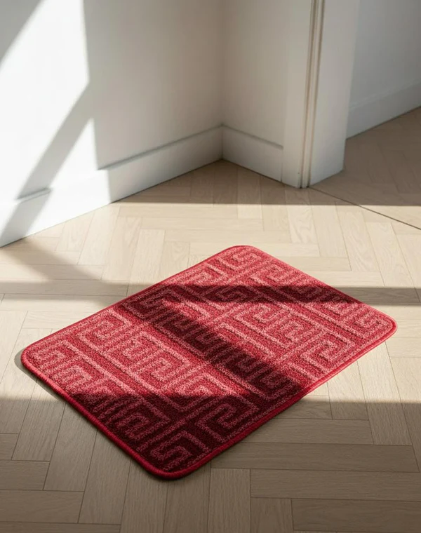 Geometric Anti-Slip Door Mat – Modern Indoor Floor Rug