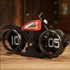 Antique-Style Mechanical Desk Clock – Geometric Design