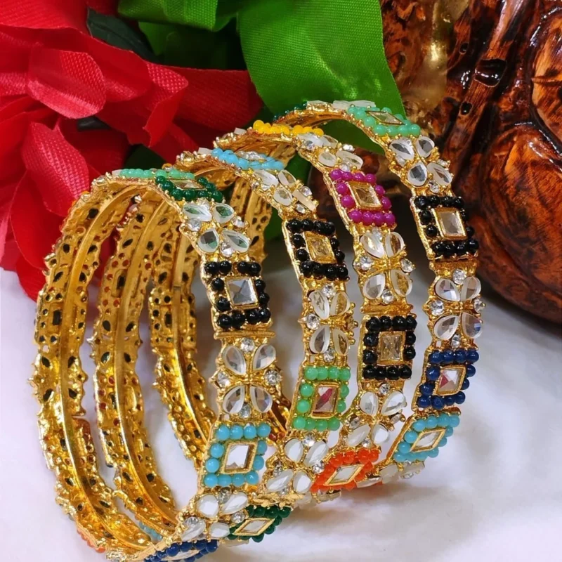 Colorful Multi-Color Bangles for Women – Stylish, Vibrant & Everyday Fashion Jewelry