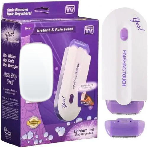 Finishing Touch 2 in 1 Laser Hair Removal Trimmer | Instant & Painless Electric Hair Remover for Women | Face & Body Use